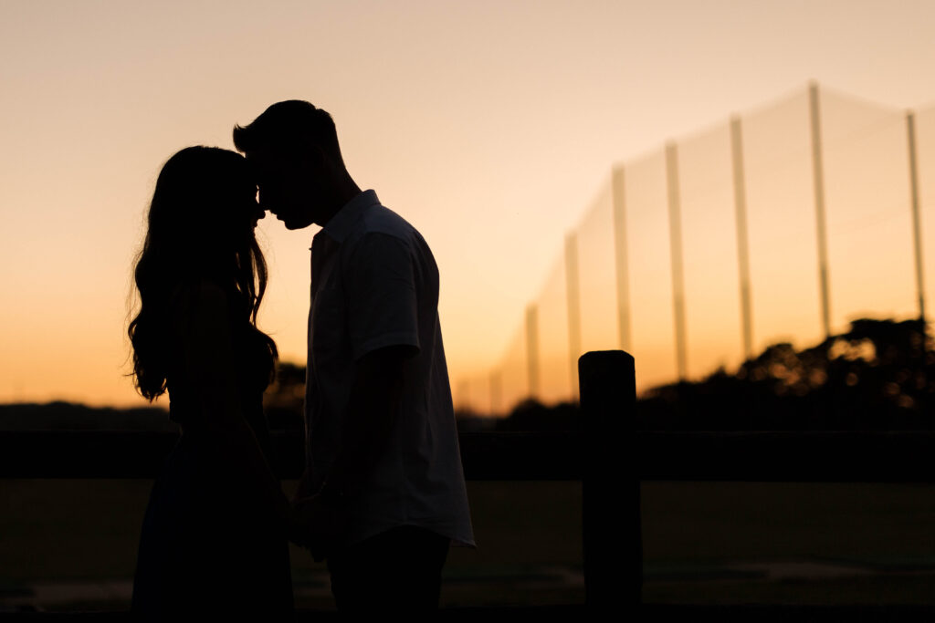 Nashville engagement photos at sunset